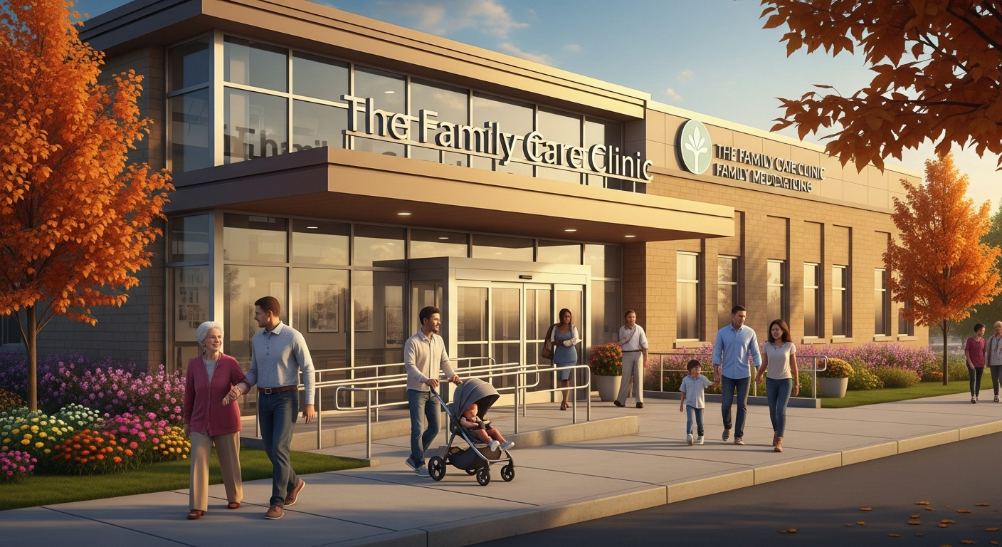Family clinic welcoming diverse families